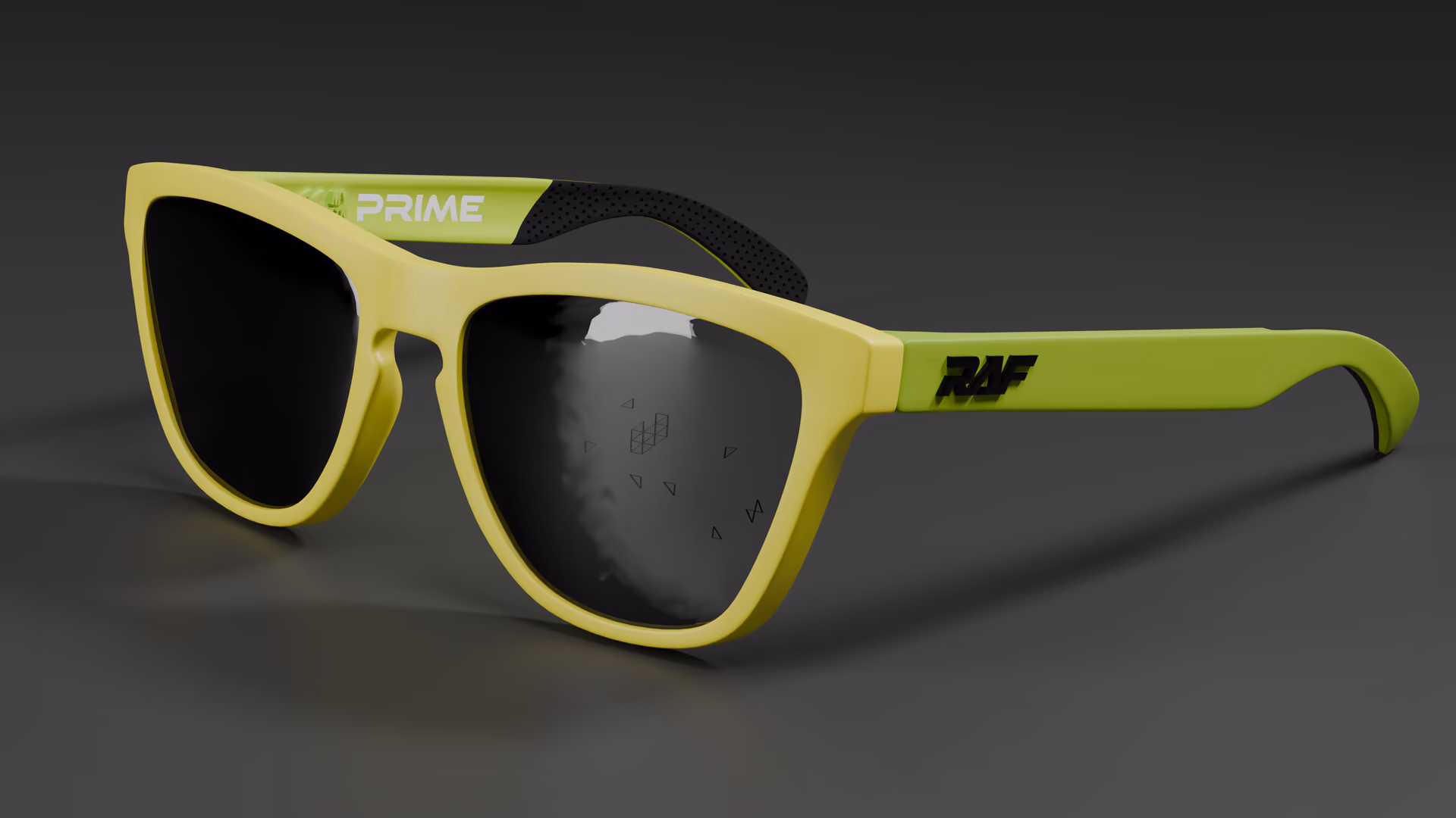 RAF Prime — Neon Green / Yellow in Neon Green / Yellow / Black — three-quarter view