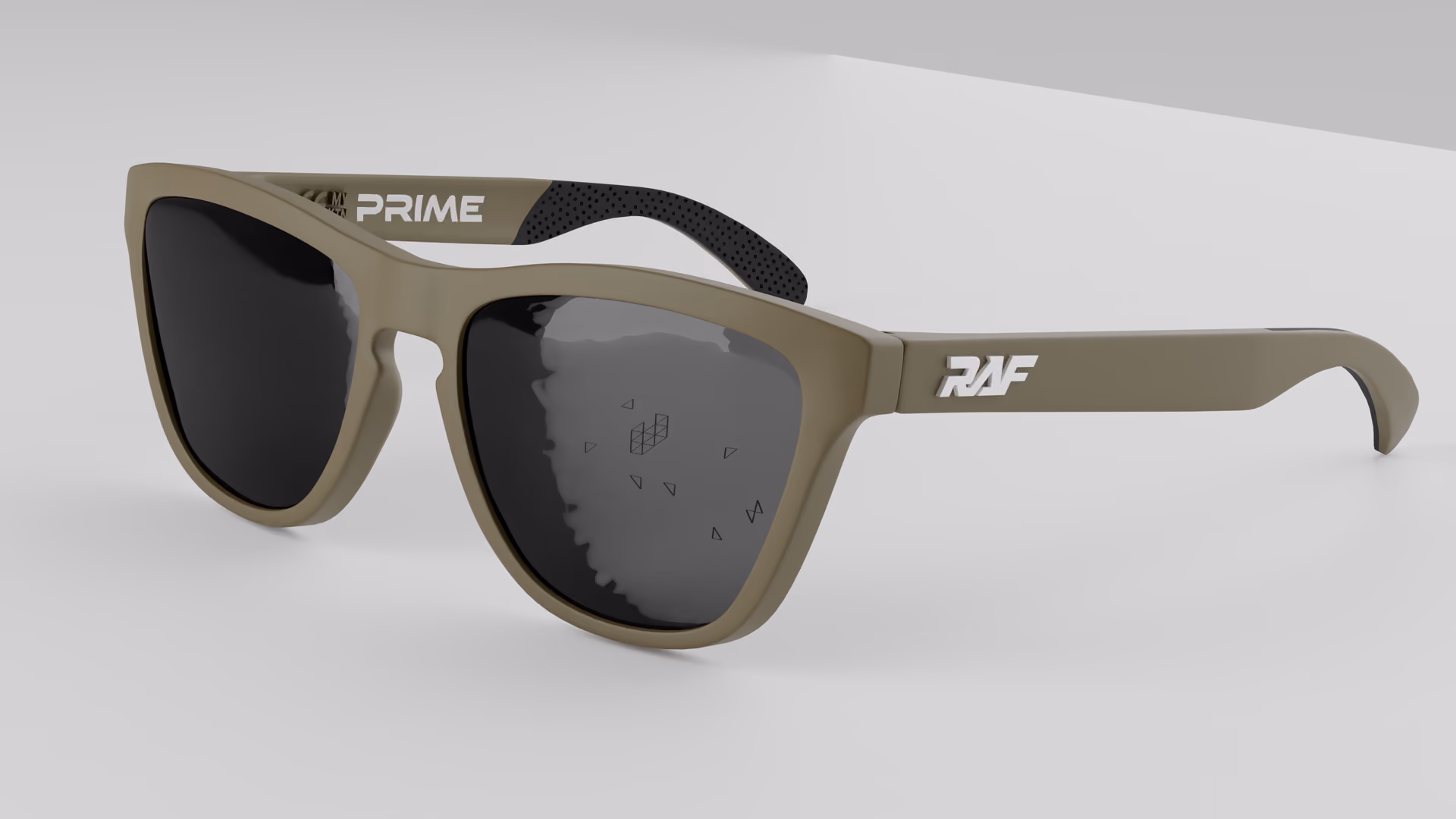 RAF Prime — Matte Green Army in Matte Green Army / Black — three-quarter view