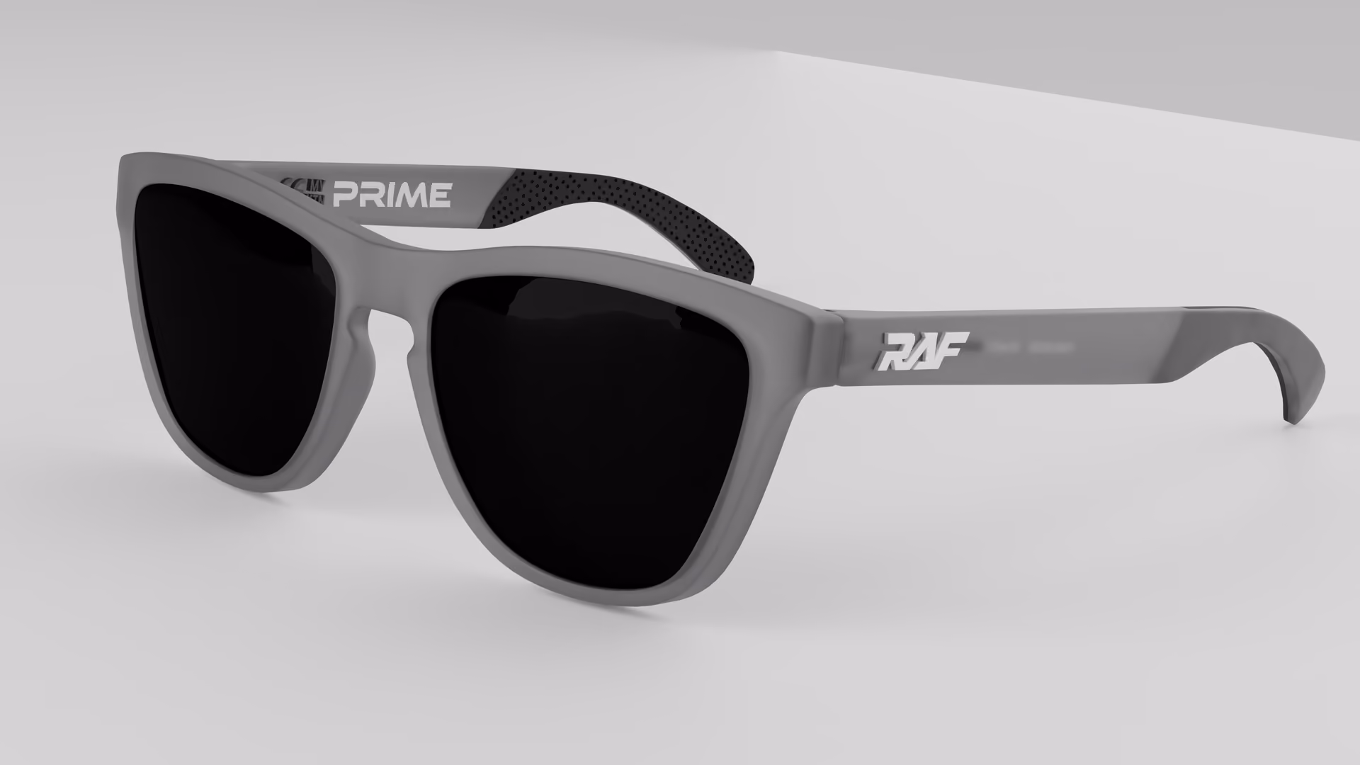 RAF Prime — Matte Grey Smoke in Matte Grey Smoke / Black — three-quarter view